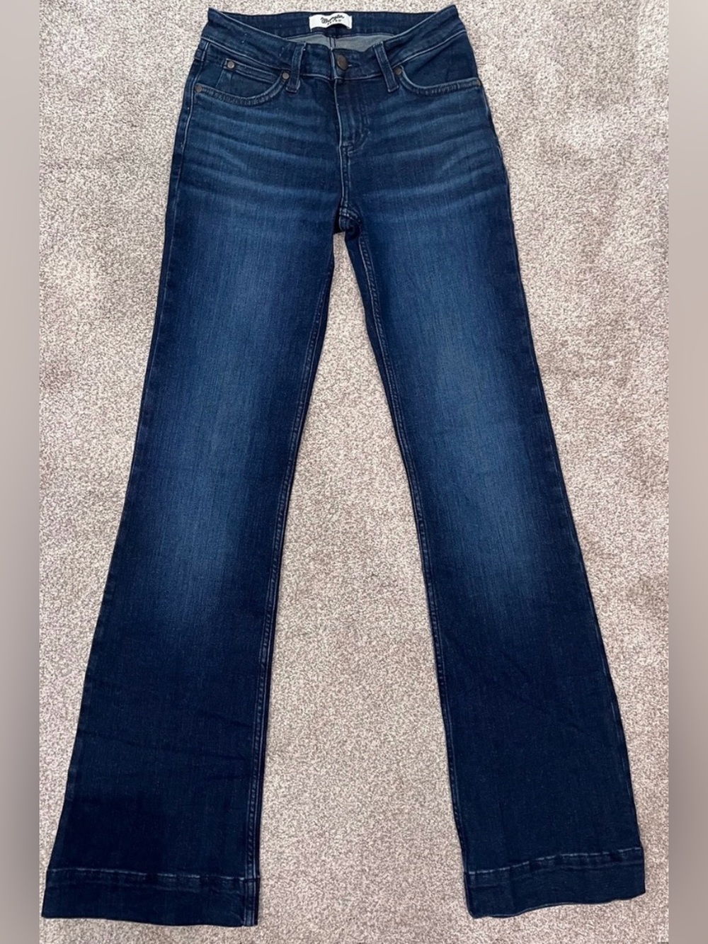 Wrangler Dark Indigo Flare Jeans Like New